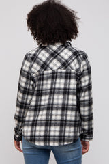 Black Plaid Button Down Flannel