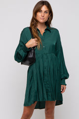 Forest Green Button Down Dress