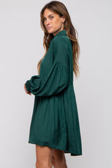 Forest Green Button Down Dress