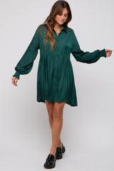 Forest Green Button Down Dress