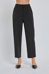 Black Crop Dress Pants