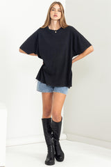 Black Faded Oversized T-Shirt