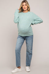 Jade Soft Knit Rolled Hem Maternity Sweater