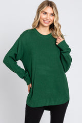 Hunter Green Knit Pullover Sweater