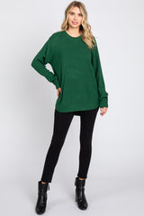 Hunter Green Knit Pullover Sweater