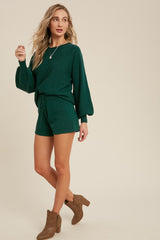 Hunter Green Sweater Lounge Set