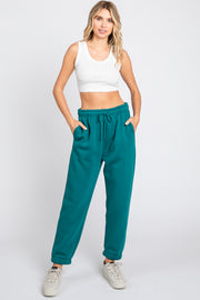 Teal Basic Fleece Sweatpants