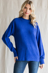 Royal Blue Basic Maternity Sweater