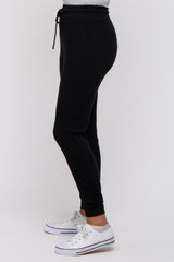 Black Ultra Soft Knit Drawstring Joggers