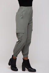 Light Olive Cargo Joggers