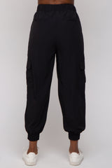 Black Cargo Joggers