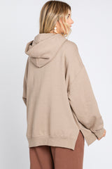 Taupe Drawstring Hoodie