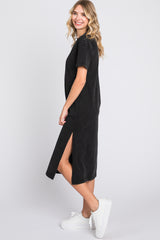 Charcoal T-Shirt Midi Dress