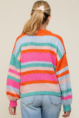 Multi-Color Striped Maternity Sweater