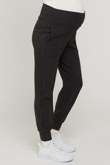 Charcoal Soft Knit Maternity Joggers