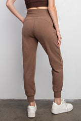 Brown Soft Knit Joggers