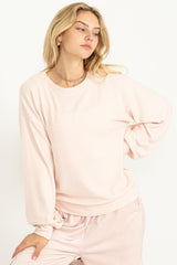 Light Pink Soft Knit Pullover Top