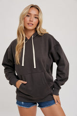 Charcoal Basic Fleece Hoodie