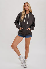 Charcoal Basic Fleece Hoodie