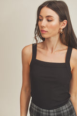 Black Fitted Tank