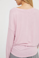 Light Pink Knit Long Sleeve Top