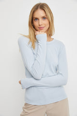 Light Blue Long Sleeve Top