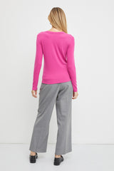 Fuchsia Long Sleeve Top