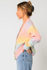 Rainbow Button Up Cardigan