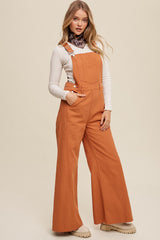 Rust Denim Retro Wide Opening Overalls