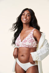 Bravado Mauve Floral Ballet Maternity Nursing Bra