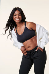 Black Tranquil Maternity & Nursing Low Impact Sports Bra