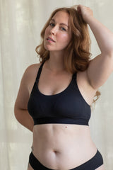 Black Tranquil Maternity & Nursing Low Impact Sports Bra