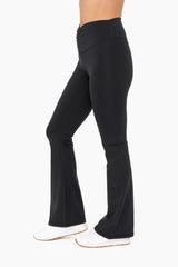 Black Front Ruched Leggings