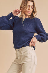 Blue Knit Sweater