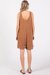 Camel Oversized Knit Romper