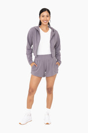 Gray Fleece Shorts