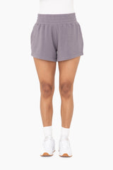 Gray Fleece Shorts