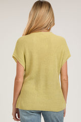 Sage Knit Pocket Front Maternity Top