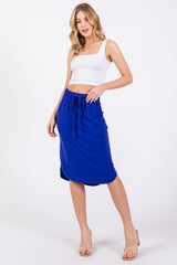 Blue Maternity Skirt