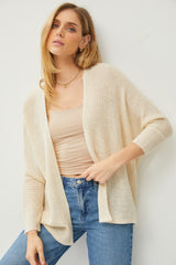 Ivory Knit Dolman Sleeve Maternity Cardigan