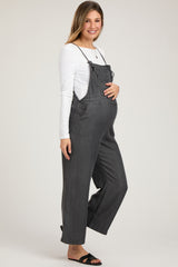 Charcoal Front Pocket Maternity Overall