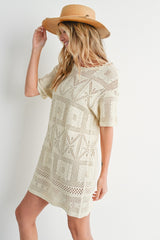 Natural Knit Shift Dress