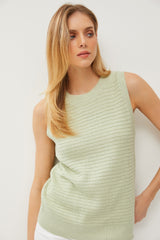 Sage Knit Sleeveless Maternity Top