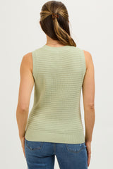 Sage Knit Sleeveless Maternity Top